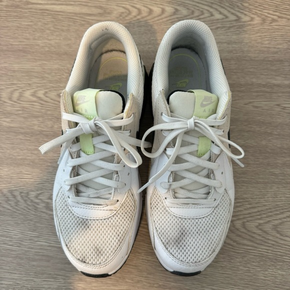 Nike Woman's Air Max Excee White Black Green Sneakers - Picture 3 of 8